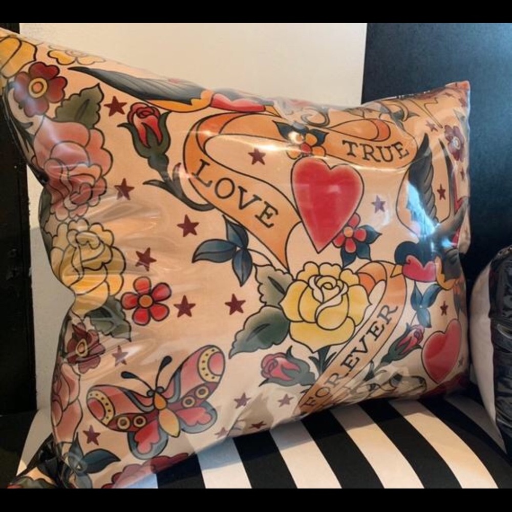 Vinyl Tattoo Pillow - Tattoo Flash - Home Decor
